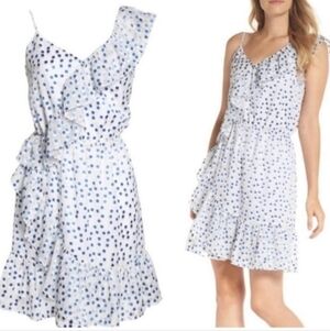 Lilly Pulitzer Women's Dress Madelina Bennet Blue Polka Dot  Size XS